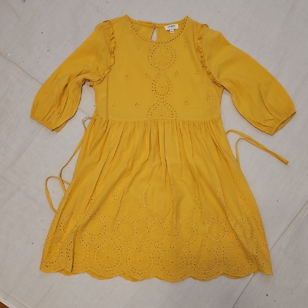 Yellow Eyelet Tunic